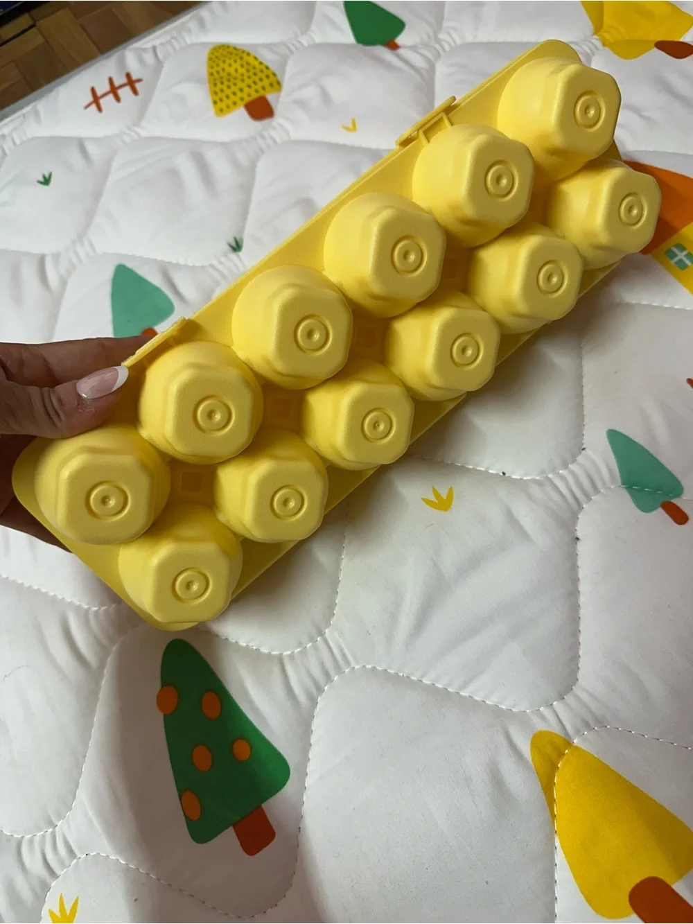 Yellow Carton Toddler Number Matching Egg Toy - Kids Educational Counting Set